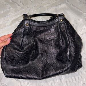 Gucci Sukey Leather Black Hand bag
